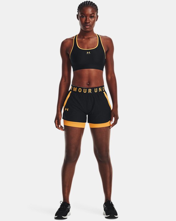 Women's UA Play Up 2-in-1 Shorts, Black, pdpMainDesktop image number 2